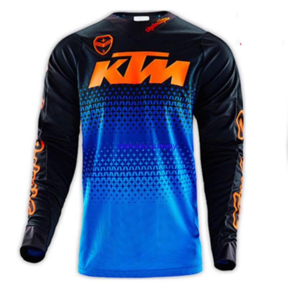 Dětský motocross dres KTM blue