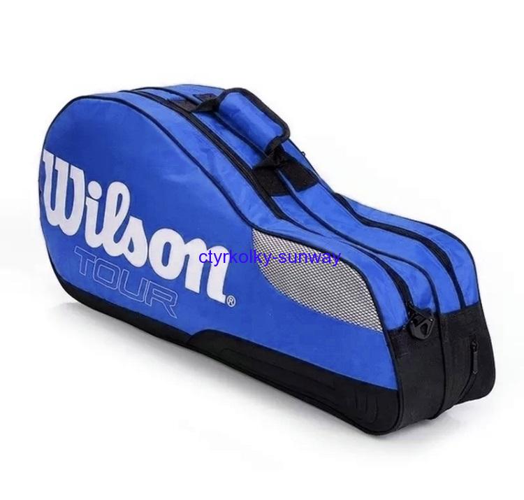Bag na tenisovou výbavu Wilson modrý