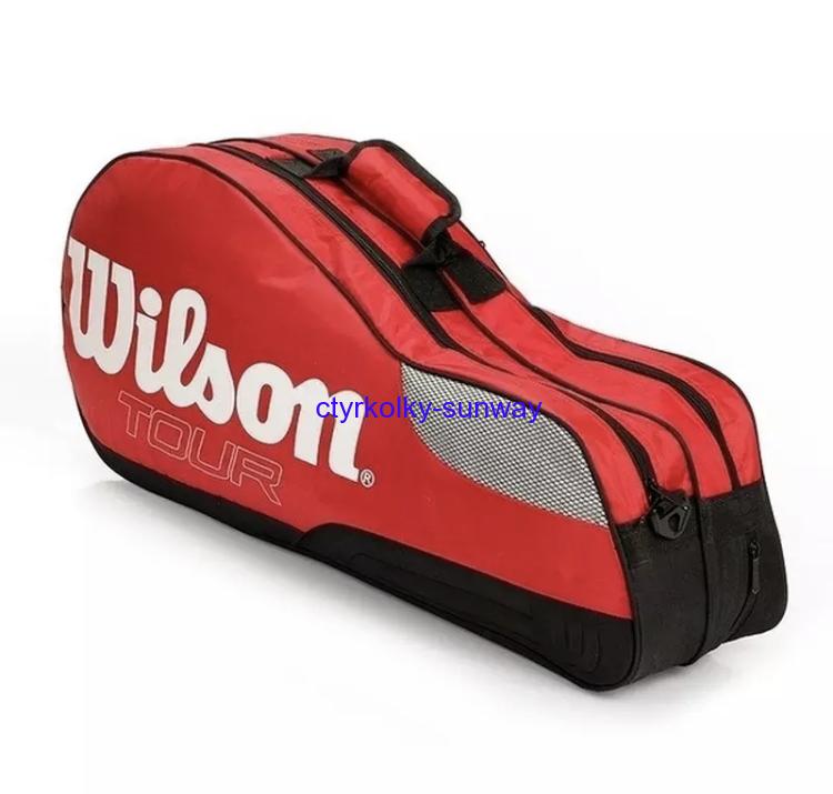 Bag na tenisovou výbavu Wilson červený