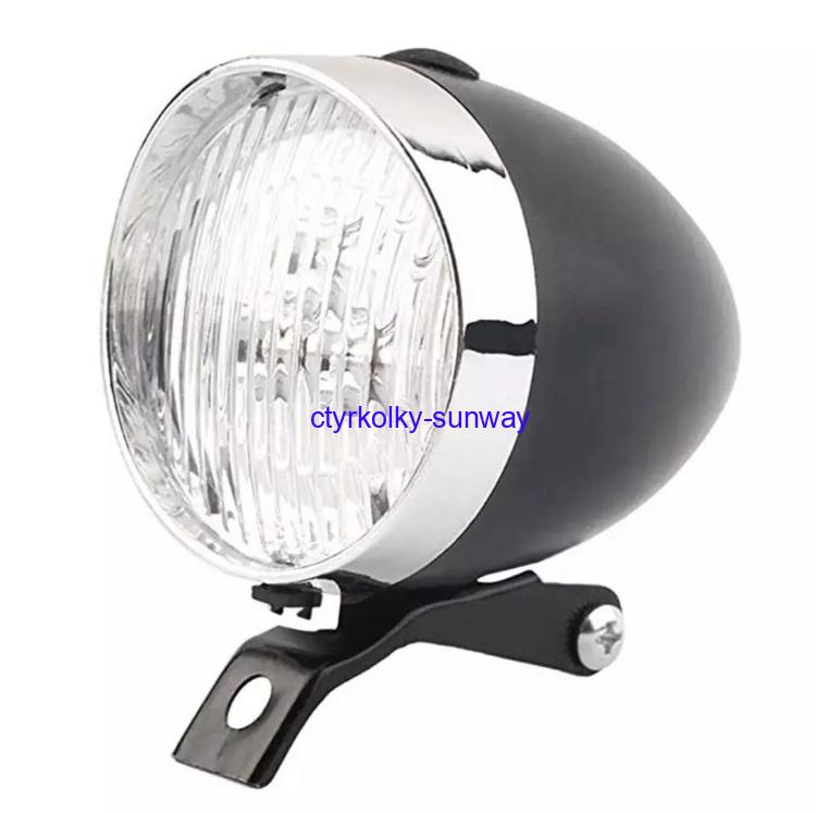 Přední LED reflektor na motokolo Cruiser černé