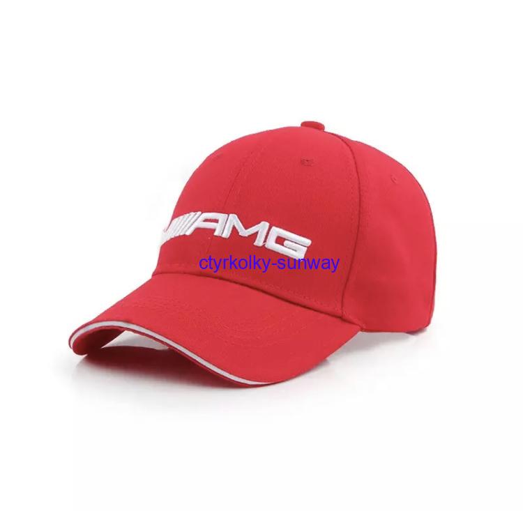 Čepice AMG červená s kšiltem
