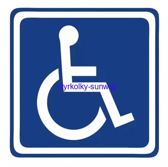 Samolepící folie invalida-vozíčkář 13x13cm