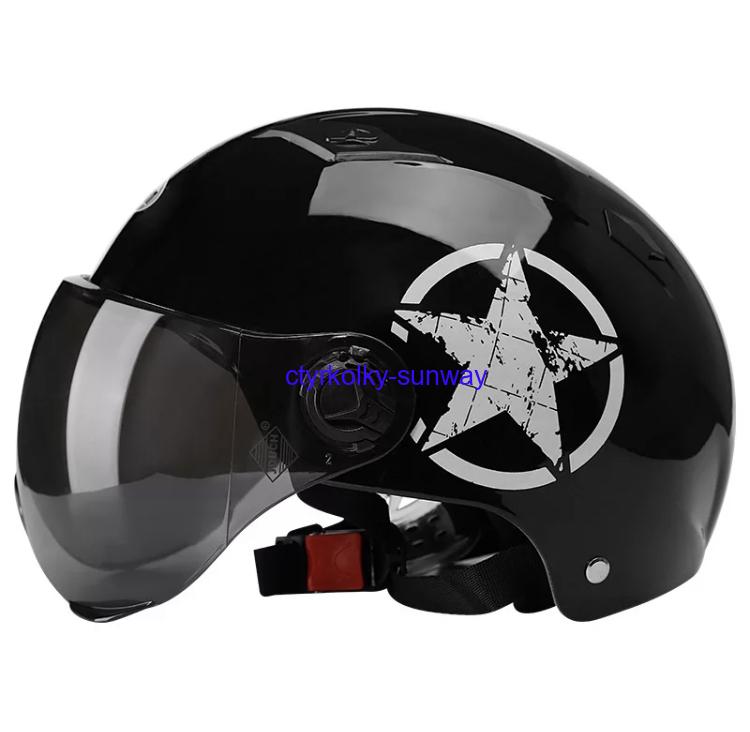 Retro helma STAR černá