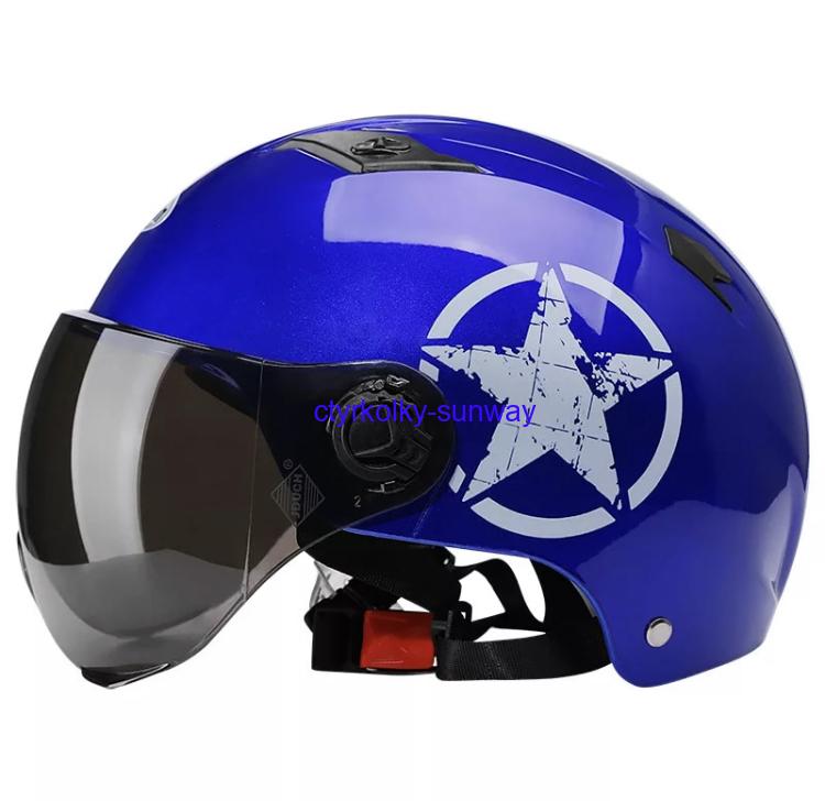 Retro helma STAR modrá