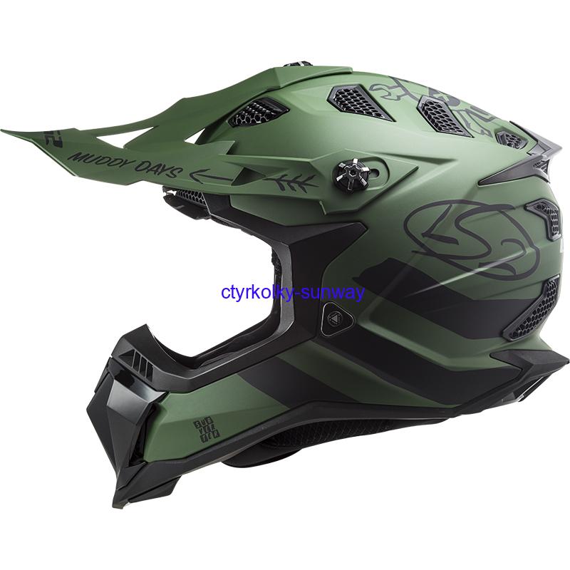 Motokrosová helma LS2 MX700 Subverter Evo Astro Cargo matt green