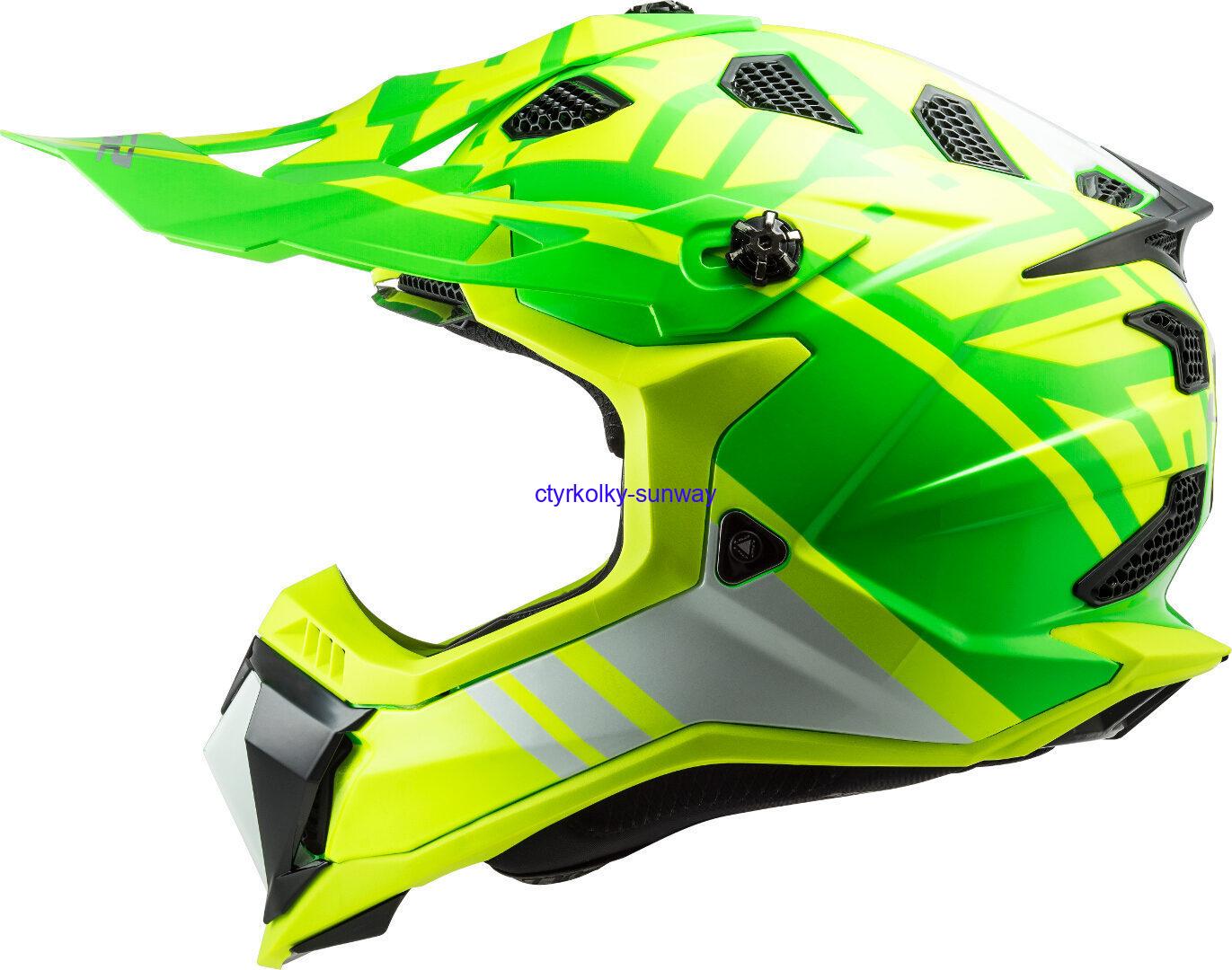 Motokrosová helma LS2 MX700 Subverter Evo Gammax neon green