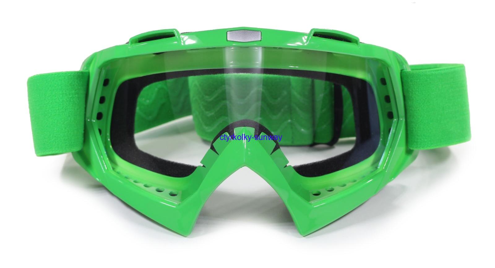 Brýle pro motokros FTM-007 zelené