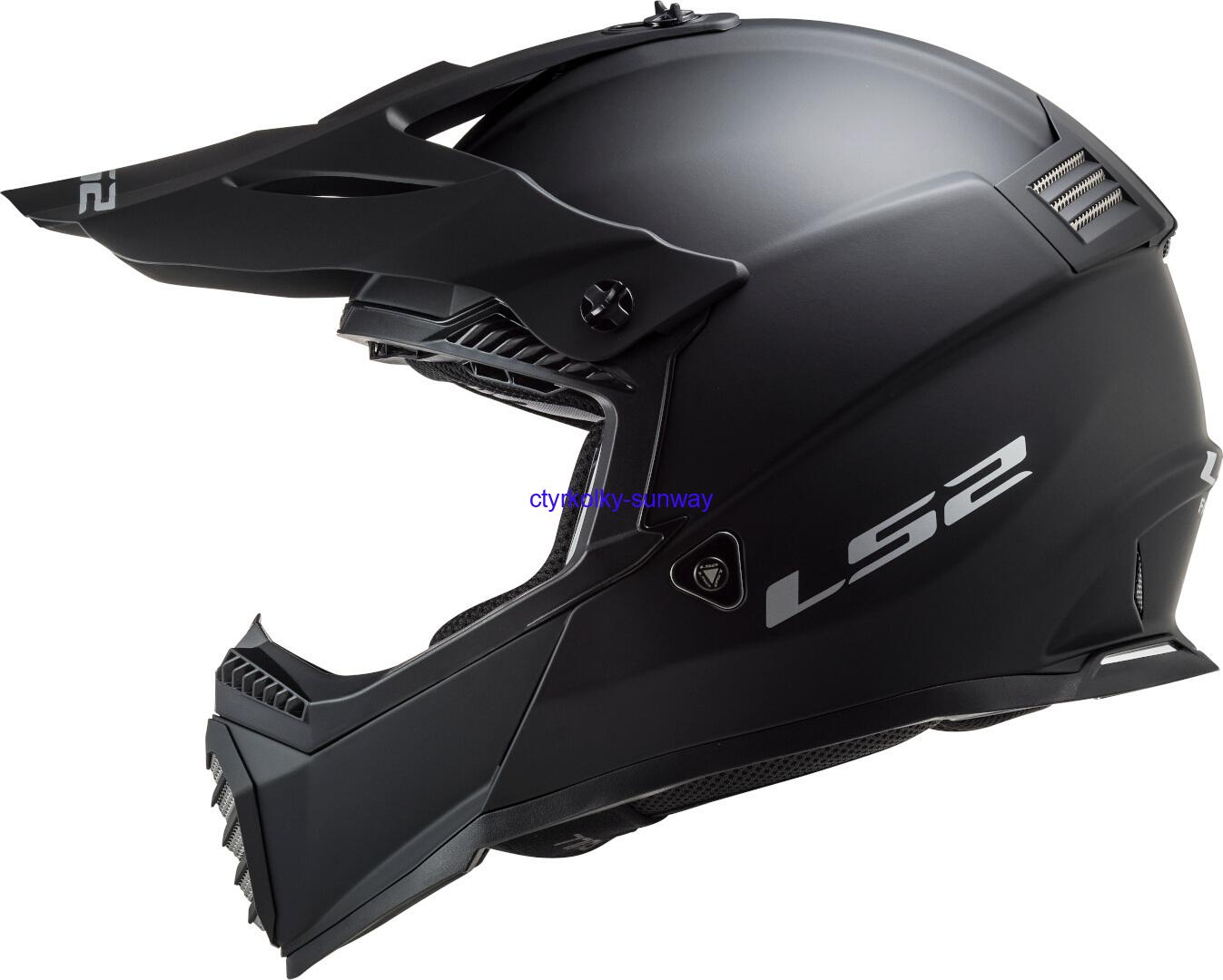 Moto helma ke krosu LS2 MX437 Fast Evo matt black