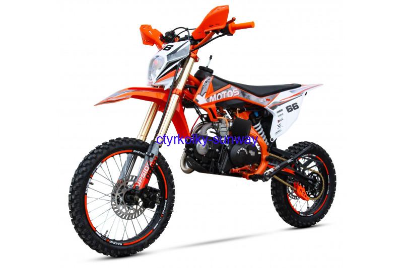 Oranžový pitbike XB66 125cc 4T el.start