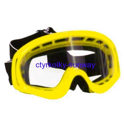 Brýle pro motokros dětské žluté