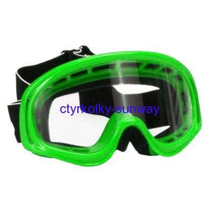 Brýle pro motokros dětské zelené