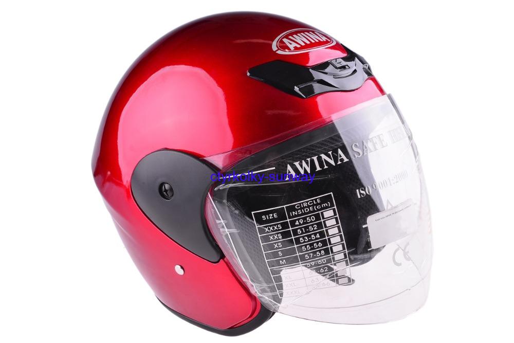 Helma na skútr Awina červená TN8661