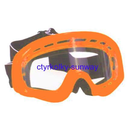 Brýle pro motokros dětské oranžové