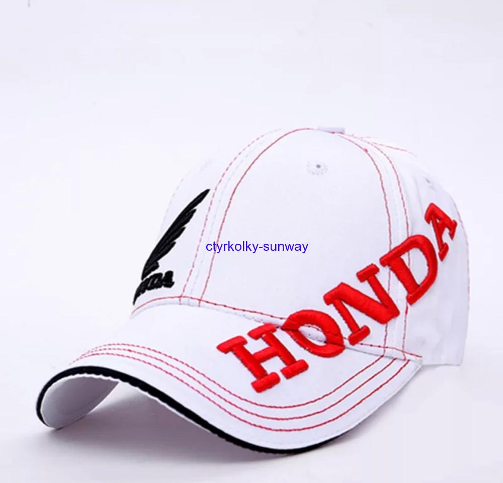 Čepice Honda bílá