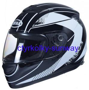 Integrální moto helma Awina černo-bílá