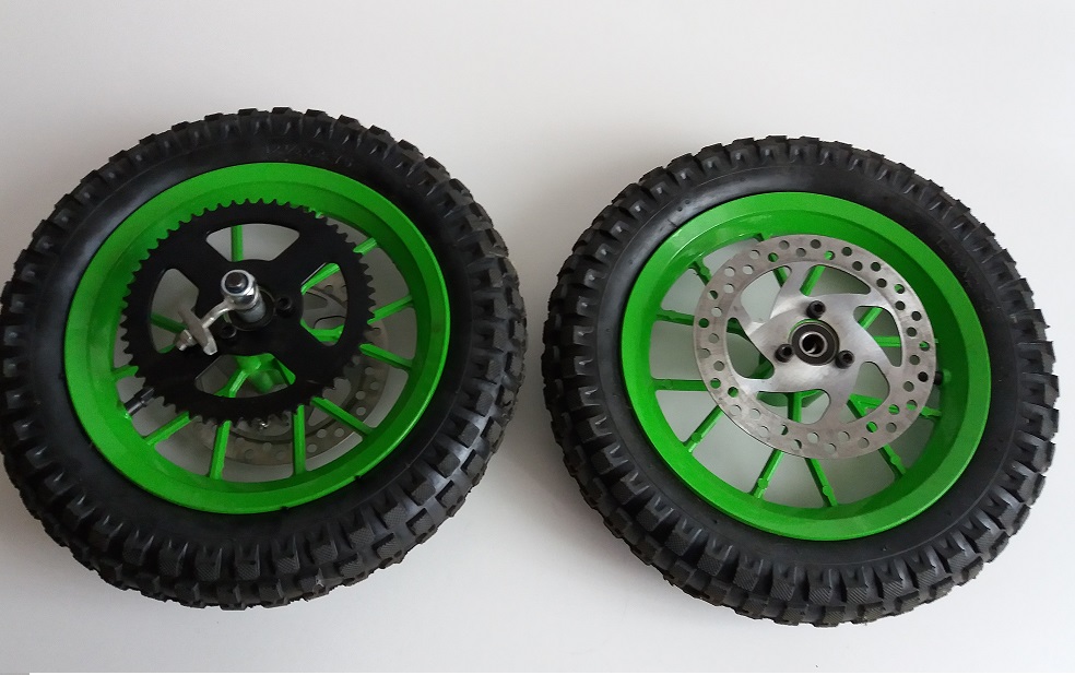 Minicross 8" přední a zadní kolo