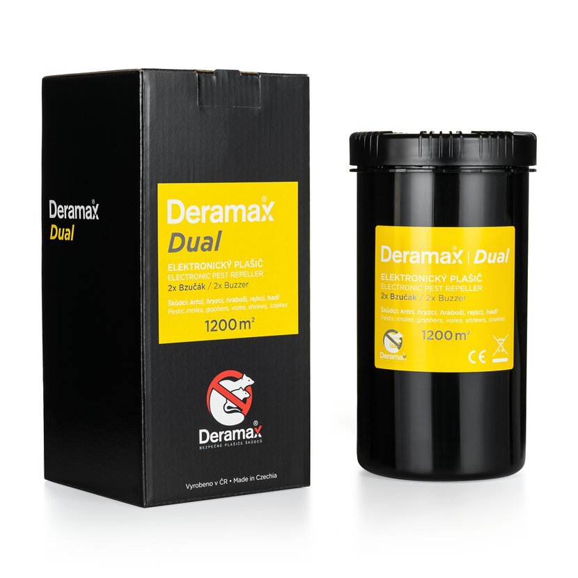 Deramax Dual zahradní plašič krtků a hryzců