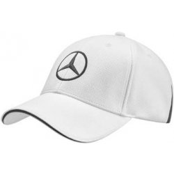 Čepice Mercedes bílá s kšiltem
