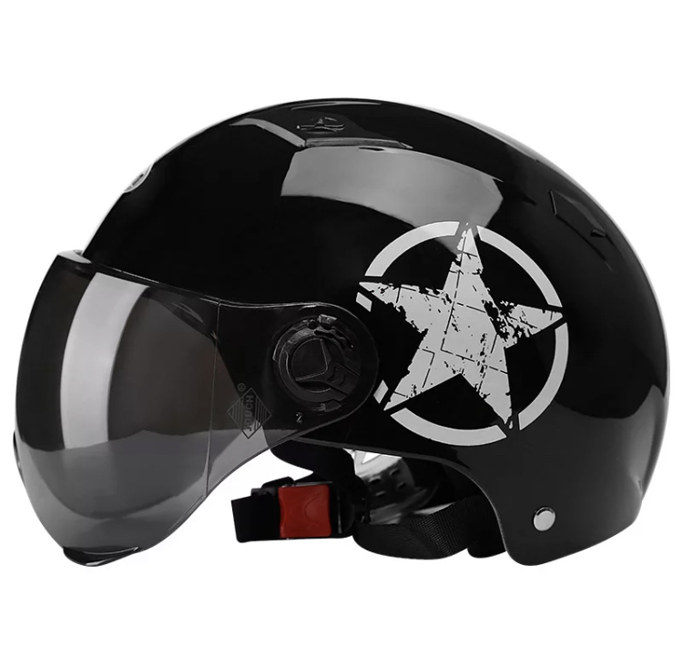 Retro helma STAR černá