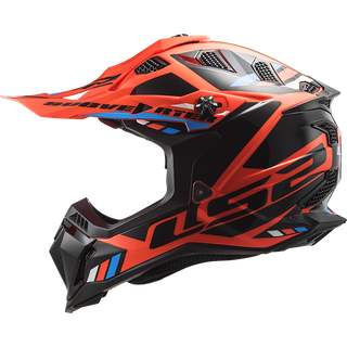 Motokrosová helma LS2 MX700 Subverter Evo Stomp orange black