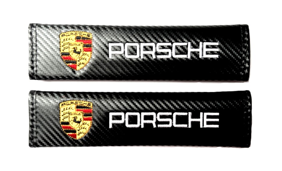 Set karbonových potahů - návleků na bezpečnostní pásy značky Porsche