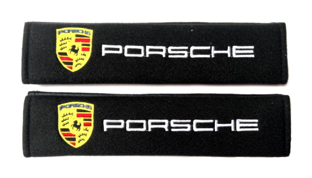 Set semišových potahů - návleků na bezpečnostní pásy značky Porsche
