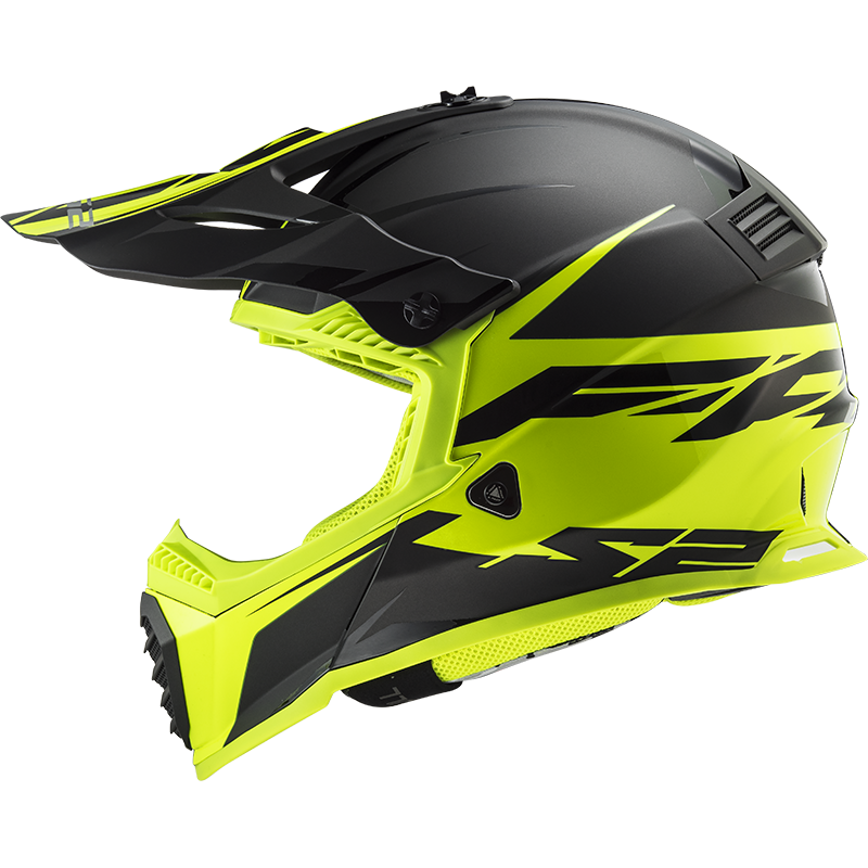 Moto helma ke krosu LS2 MX437 Fast Evo Roar black yellow