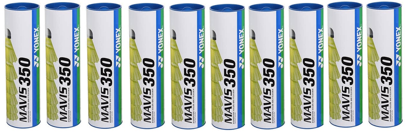 Míčky na badminton Yonex Mavis 350 modré 60ks