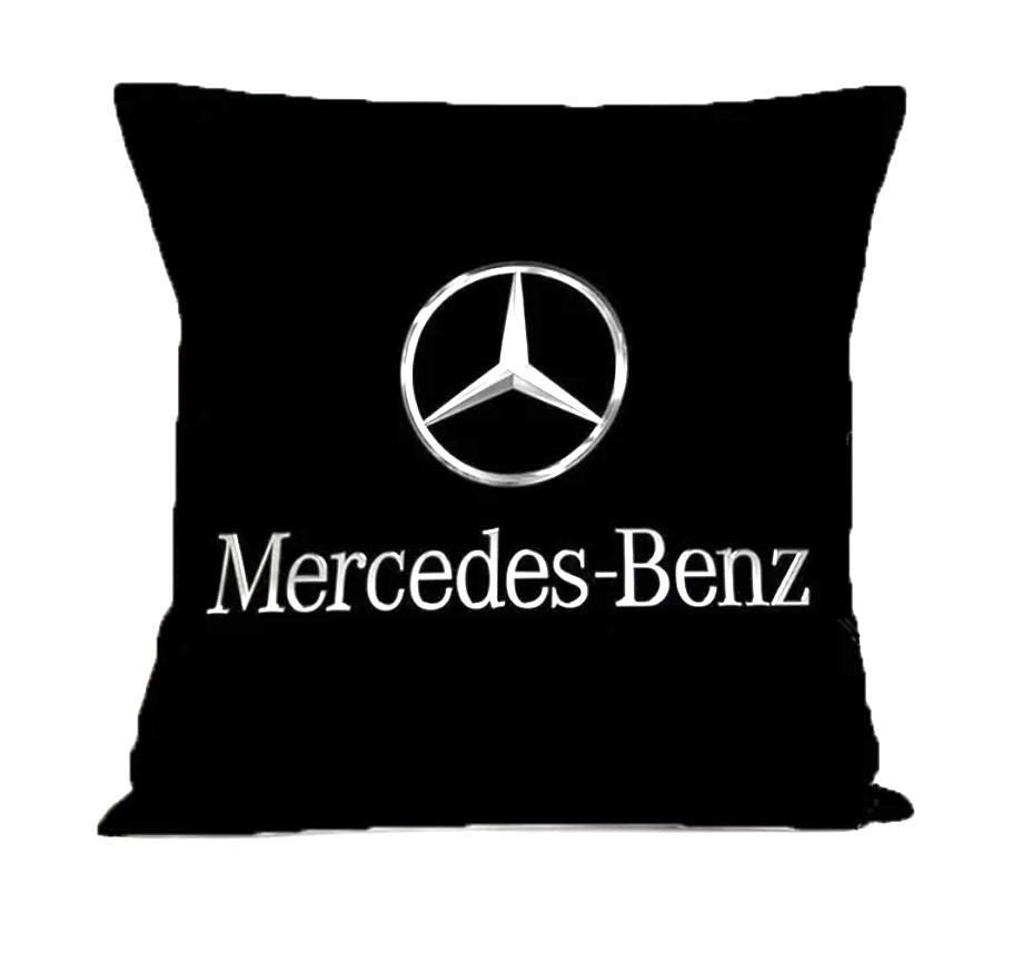 Černý polštář Mercedes Benz 30x30cm