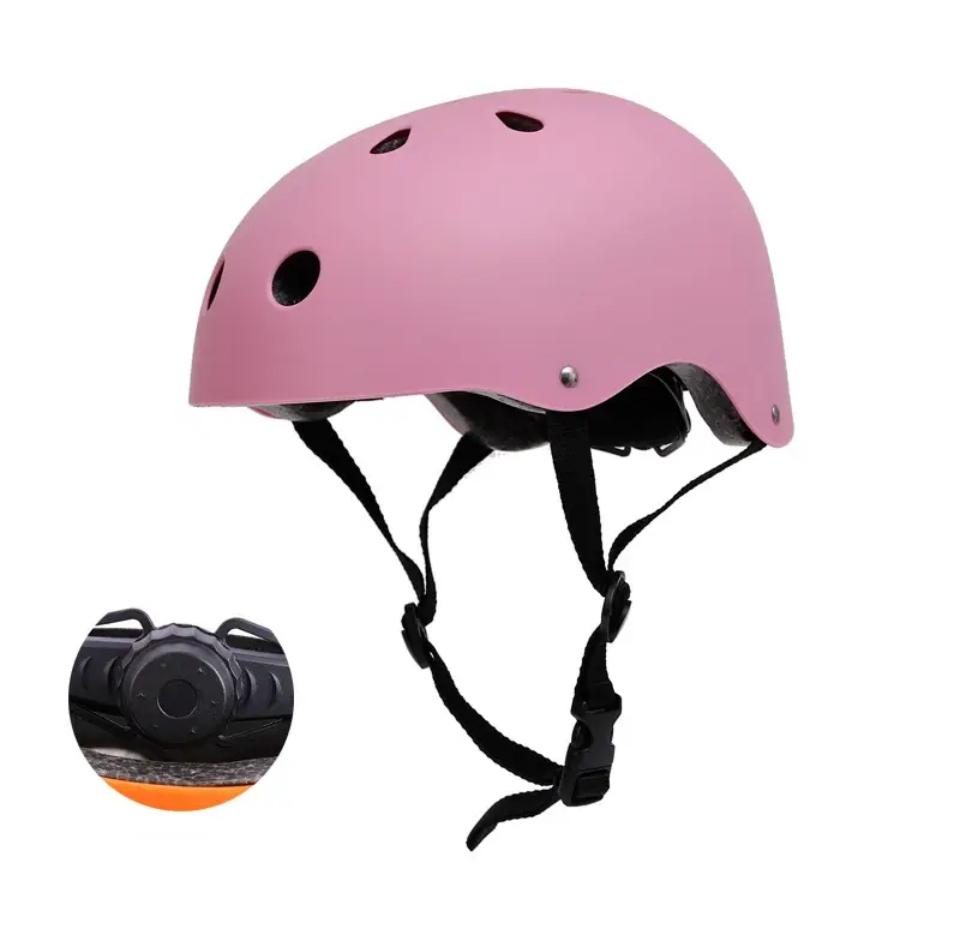 Přilba v růžové barvě na kolo a koloběžku BMX