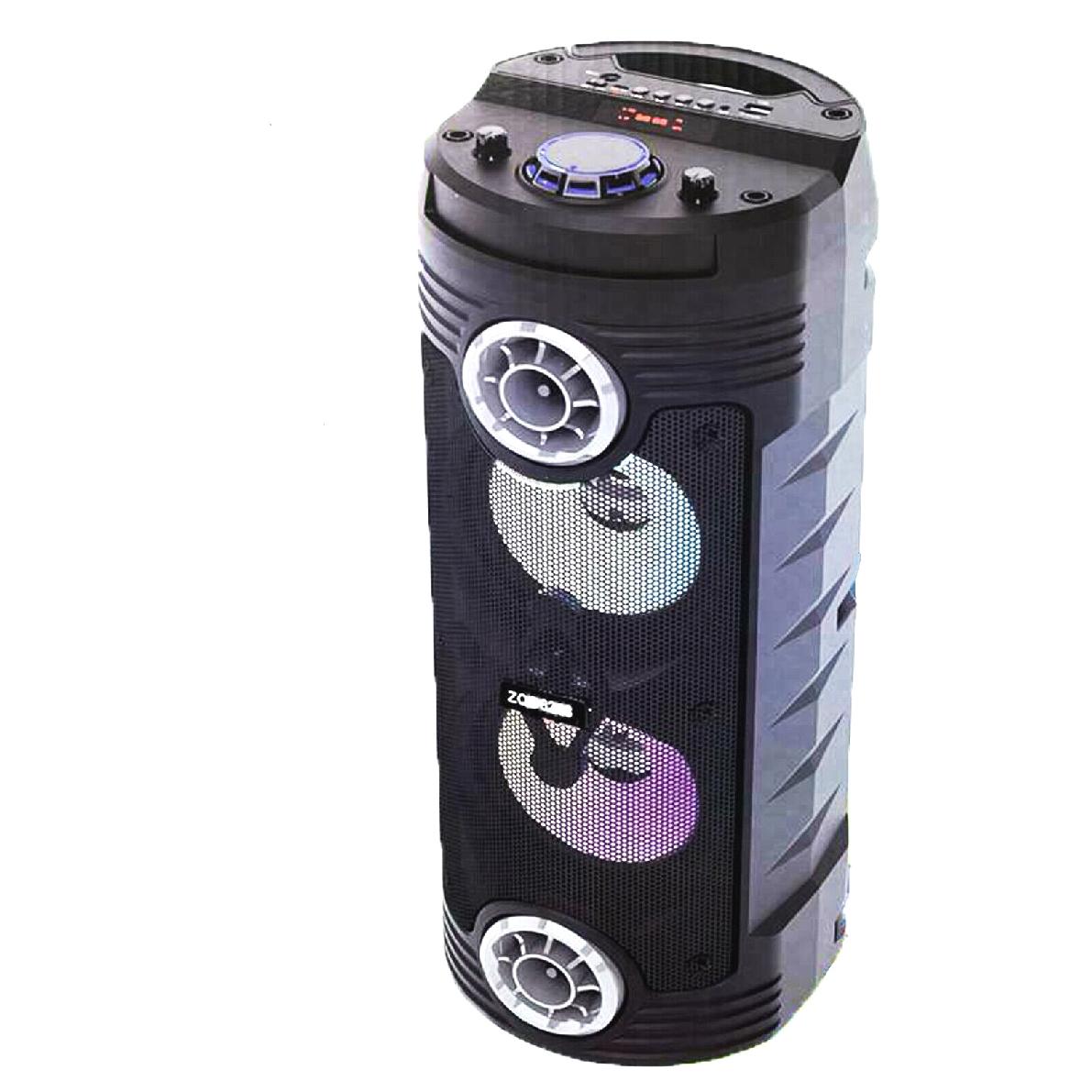 Reproduktor bluetooth s mikrofonem pro karaoke 2x15W