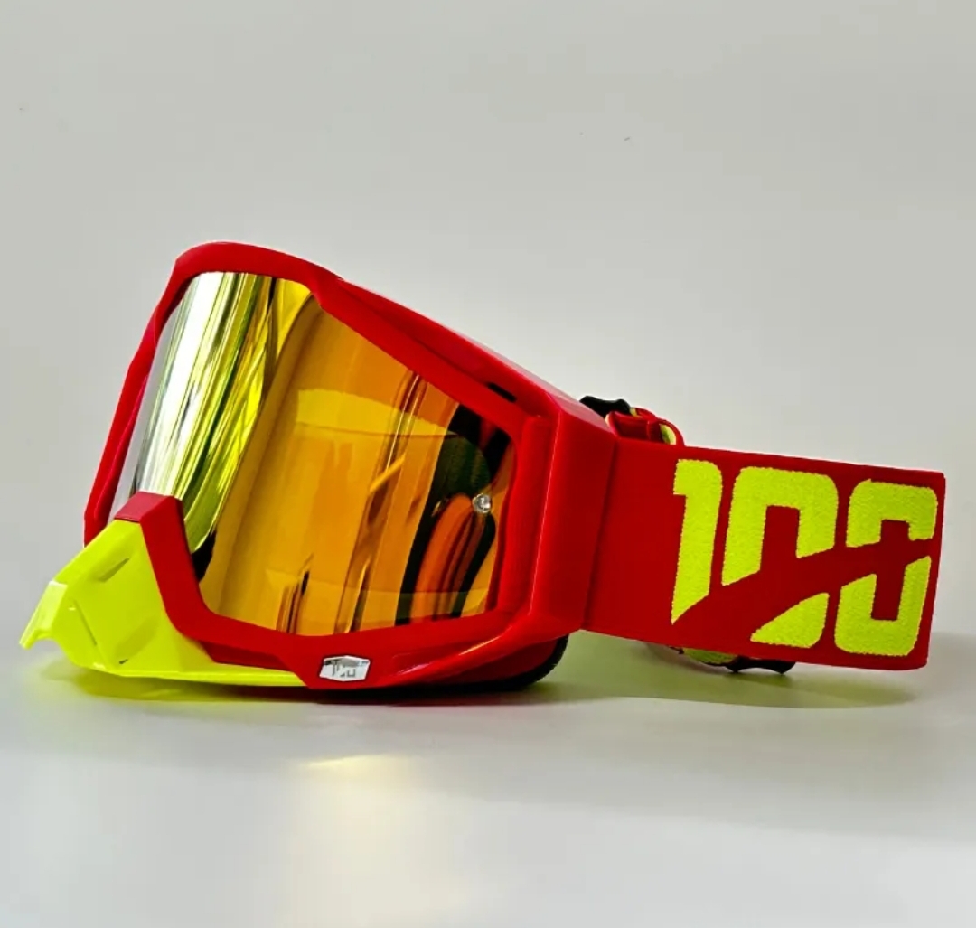 Brýle pro motokros žluto-červené