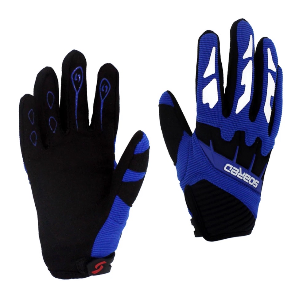 Motocrossové dětské rukavice modré
