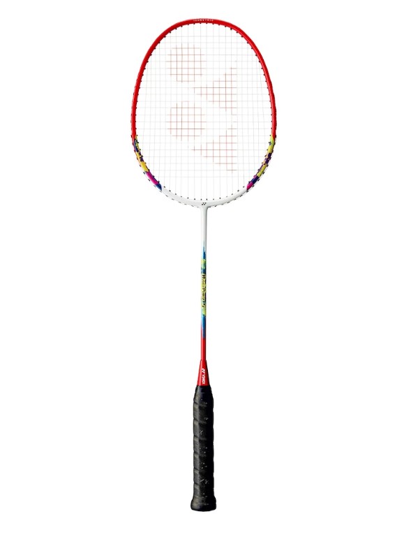 Badmintonová pálka Yonex MUSCLE POWER 5 WHITE RED UG4
