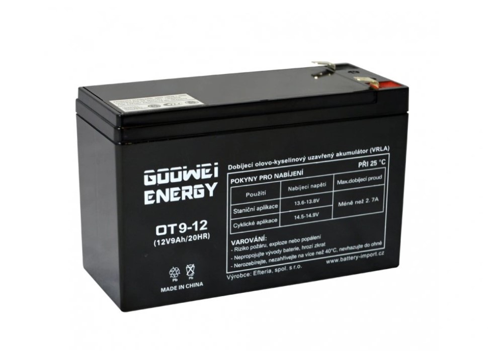 Trakční baterie Goowei 12V 9Ah