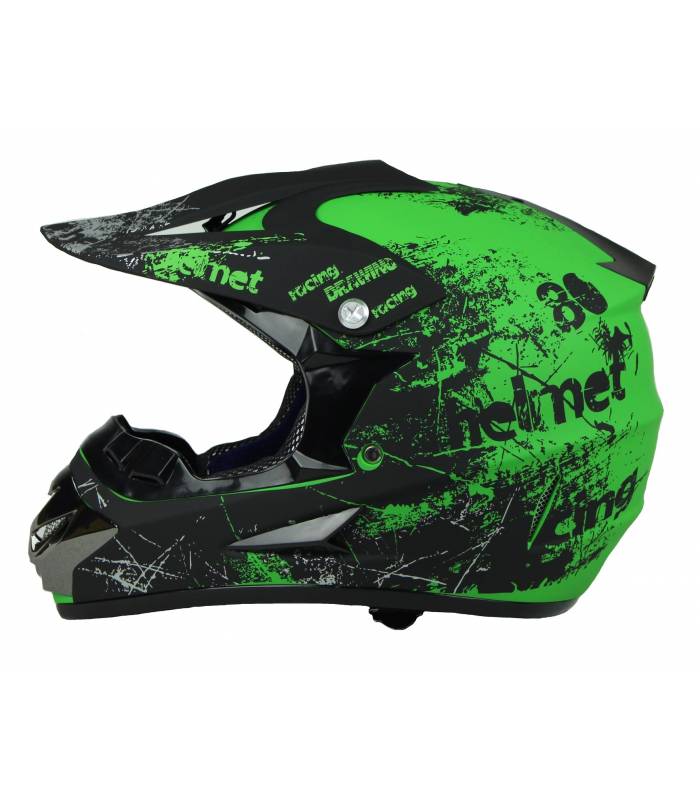 Motocrossová helma zelená XTR