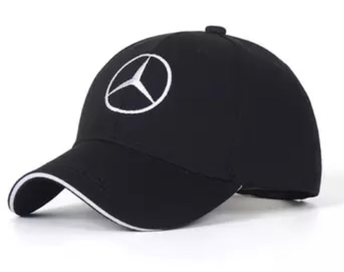 Čepice Mercedes černá s kšiltem