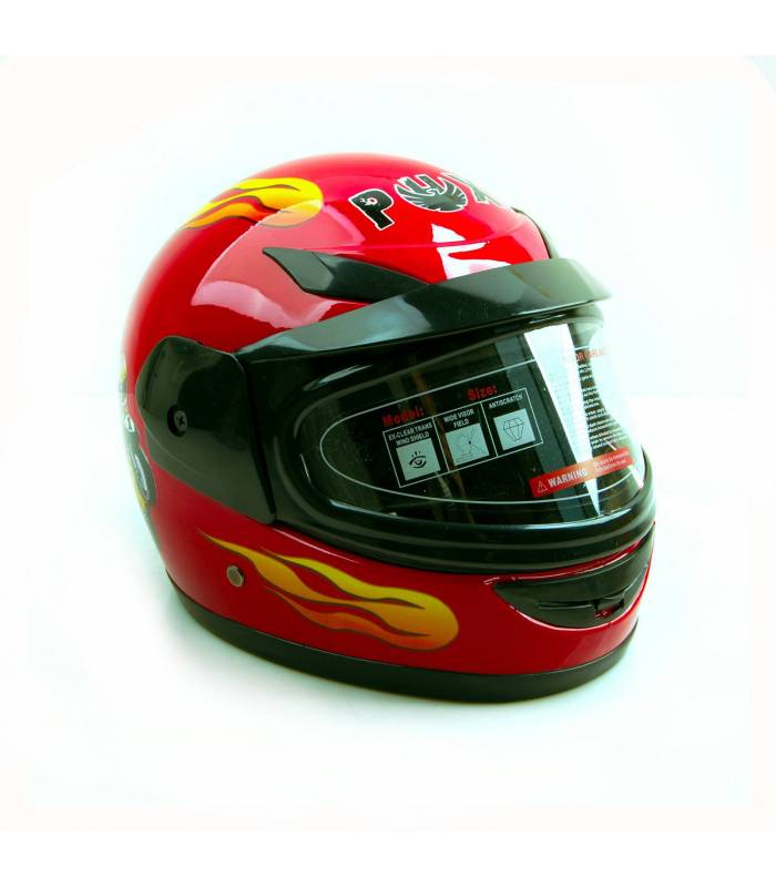 Integrální dětská moto helma PHX červená